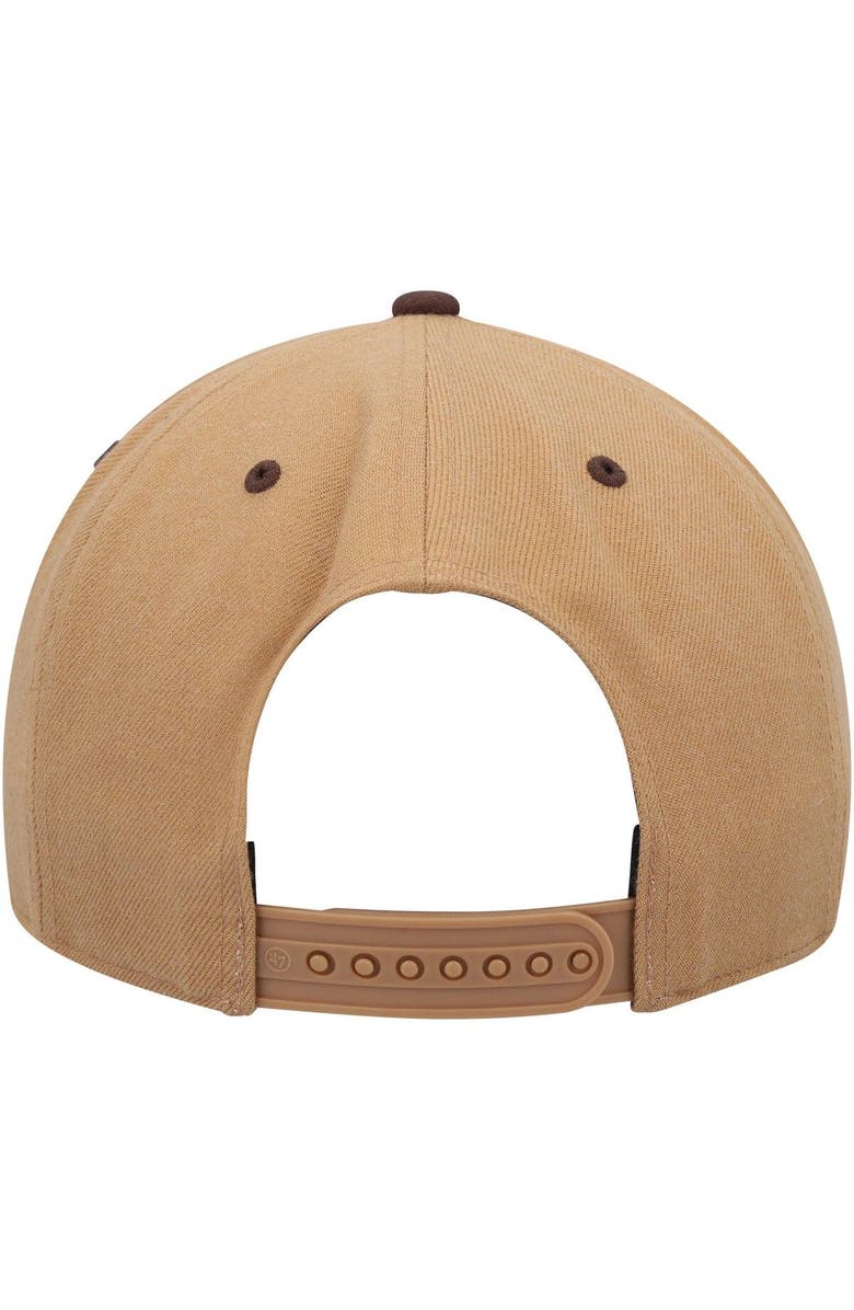 '47 Men's '47 Toffee Texas Rangers Captain Snapback Hat, Alternate, color,