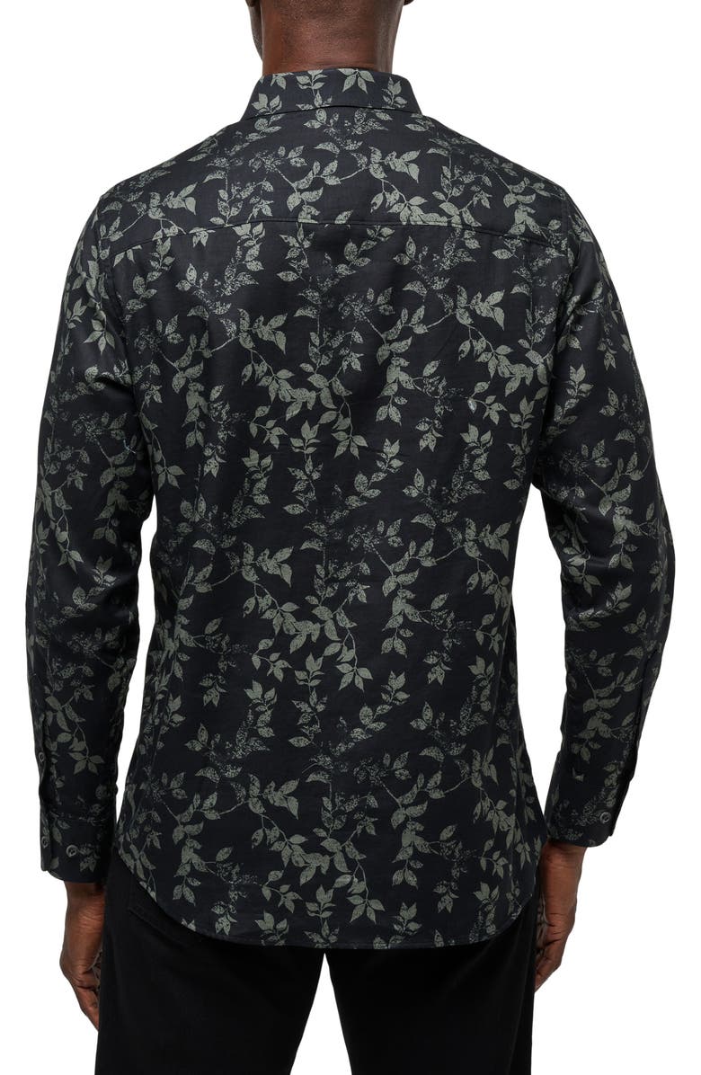 TravisMathew Searchlight Button-Up Shirt, Alternate, color, Black