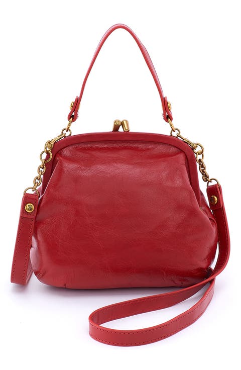 Alba Frame Leather Crossbody Bag