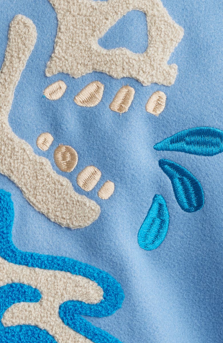 PacSun New York Bones Oversize Varsity Jacket, Alternate, color,