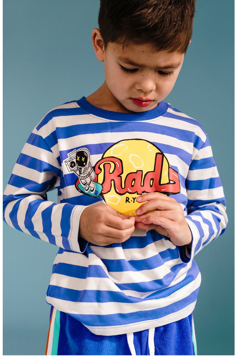 Kids' Stripe Graphic T-shirt, Alternate, color, RAD STRIPE