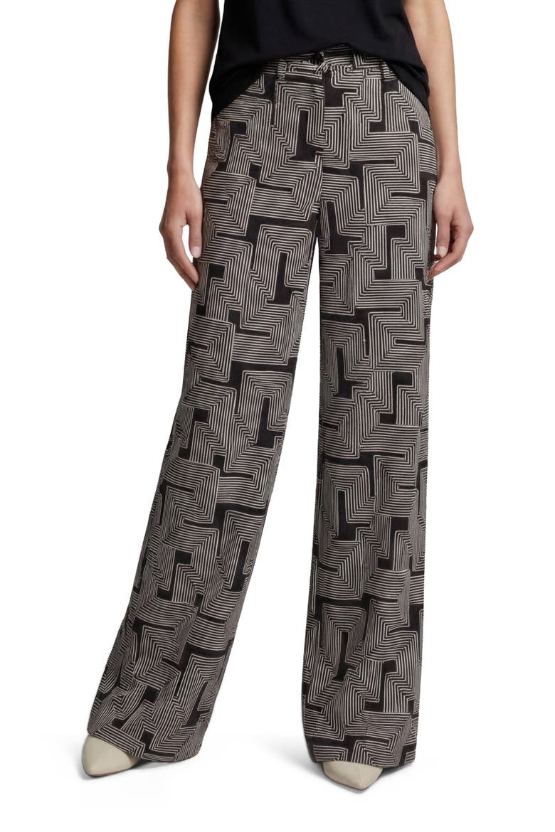 Inter Twine Womens Wide-leg Pant, Main, color, INTER TWINE BLACK