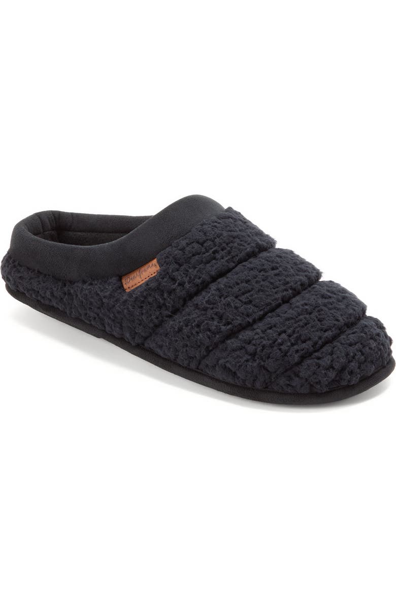 DEARFOAMS Asher Marled Knit Clog Slipper, Main, color, Black/Black