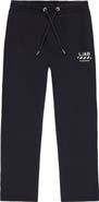 L/AB OFF-WHITE Diagonal Stripe Logo Cotton French Terry Sweatpants