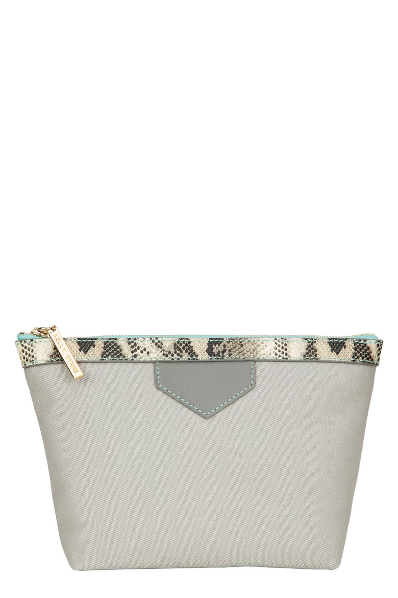 Packed and Ready Makeup Pouch, Main, color, GREY
