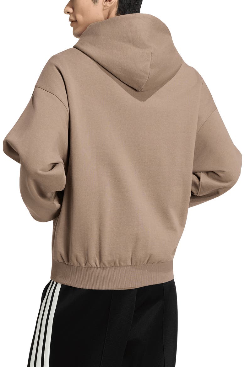 Cotton Full Zip Hoodie, Alternate, color, KHAKI SIX