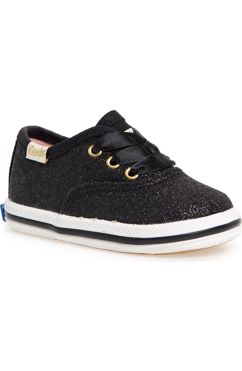 Keds<sup>®</sup> x kate spade new york Champion Glitter Crib Shoe, Main, color,