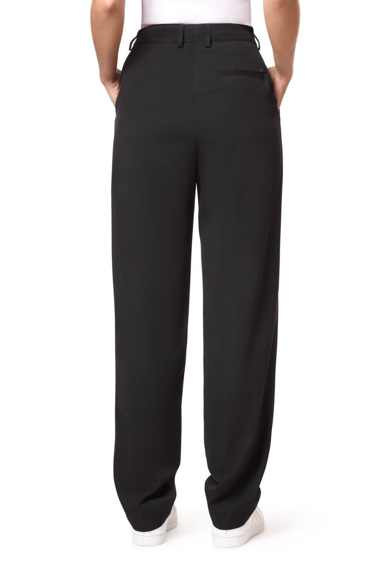 Robyn Relaxed Fit Gabardine Pants, Alternate, color, EVENING BLACK