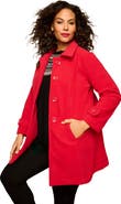 Roaman's Plus Size Button Up Fleece Jacket