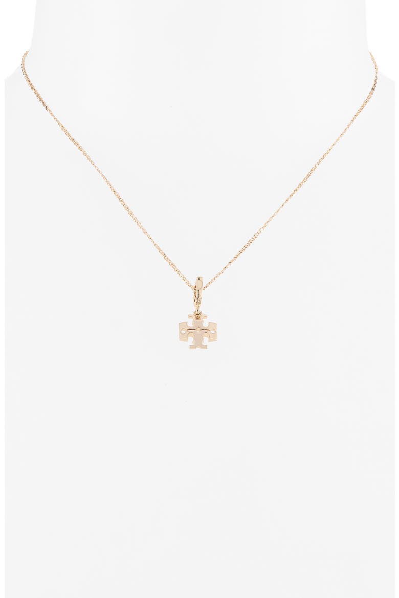 Curiosity Chain Pendant Necklace, Alternate, color, TORY GOLD / CREAM