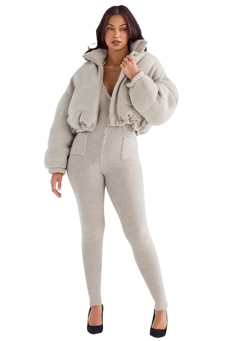 Pascal Knit Crop Puffer Jacket, Alternate, color, OPAL