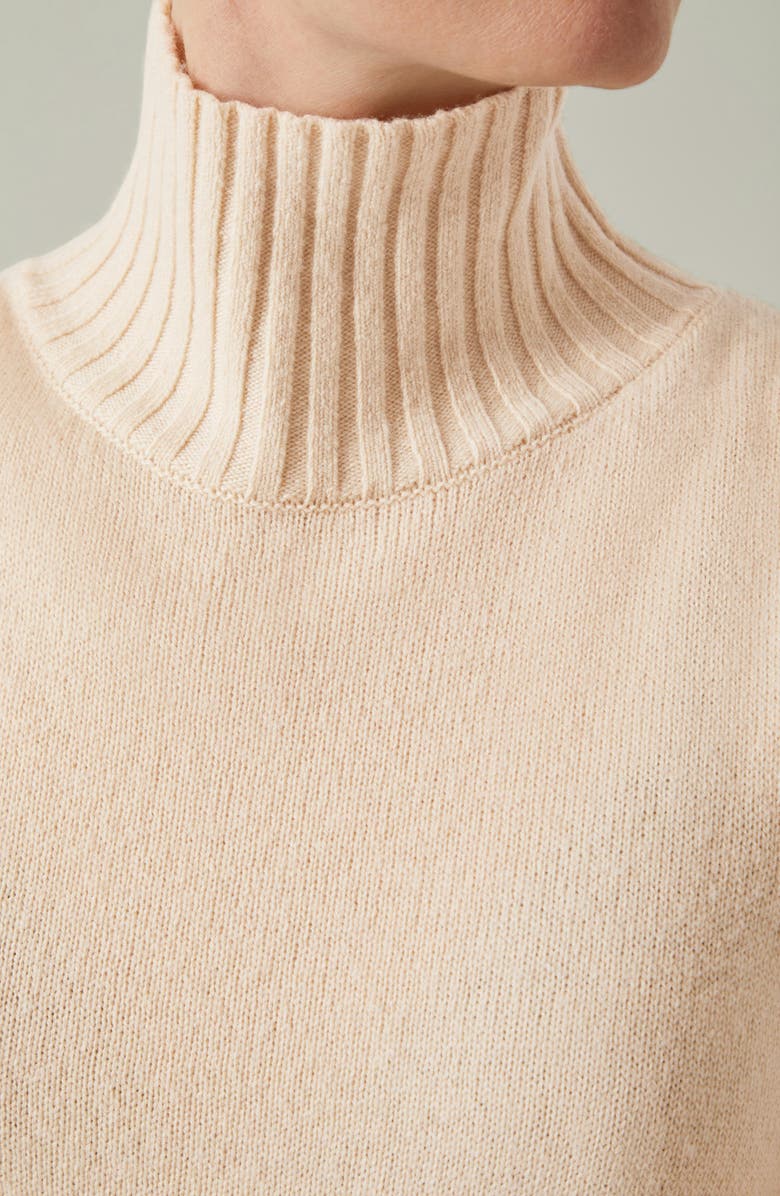 LK Bennett Frances Sleeveless Turtleneck Wool Blend Sweater, Alternate, color, 