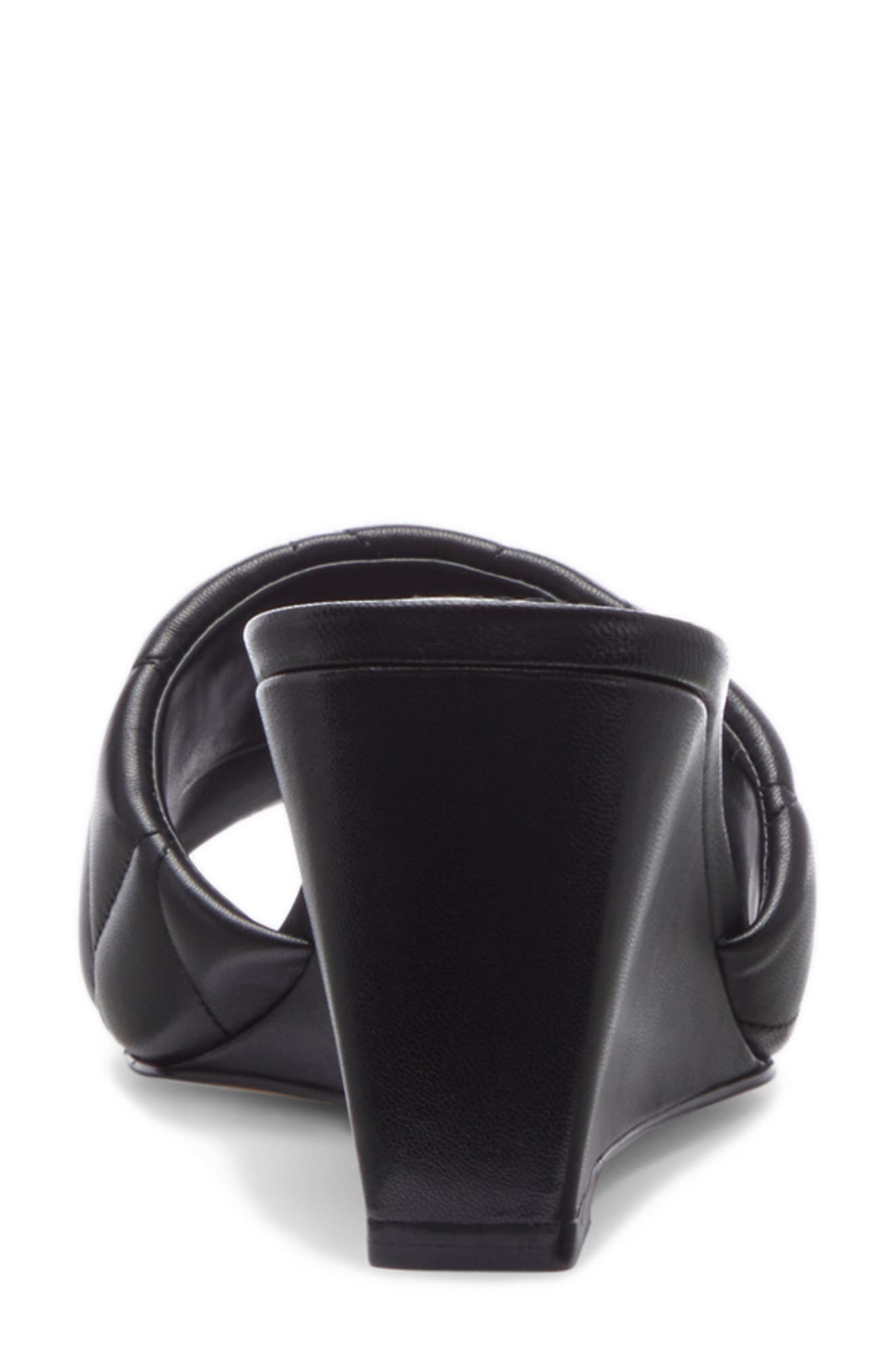 COACH Emma Quilted Wedge Slide Sandal, Alternate, color, 