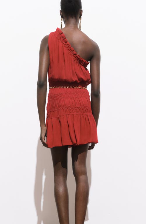 Mango Belted Asymmetric Minidress