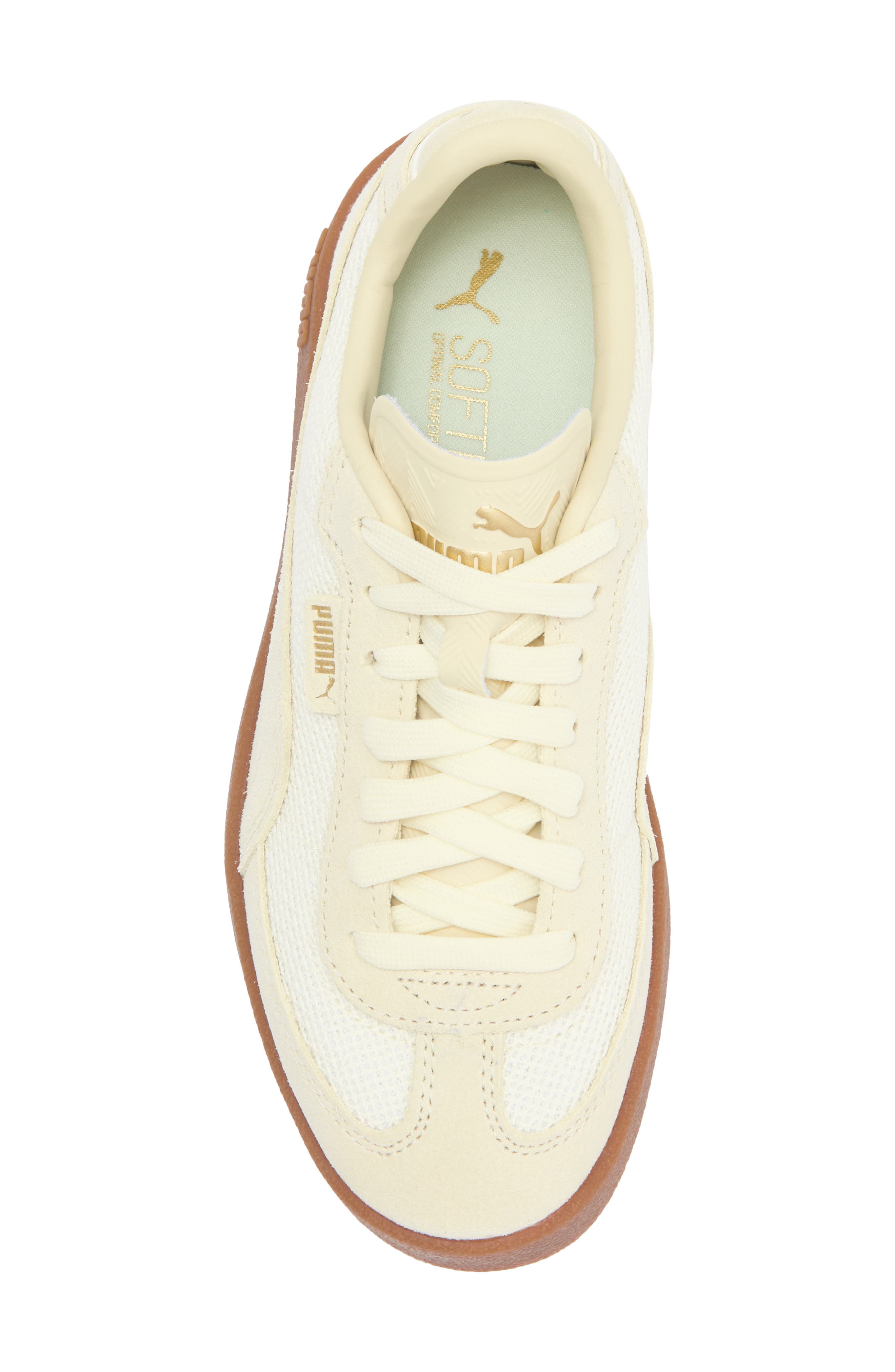 PUMA Club II Era Sneaker, Alternate, color, Alpine Snow-Alpine Snow-Gold