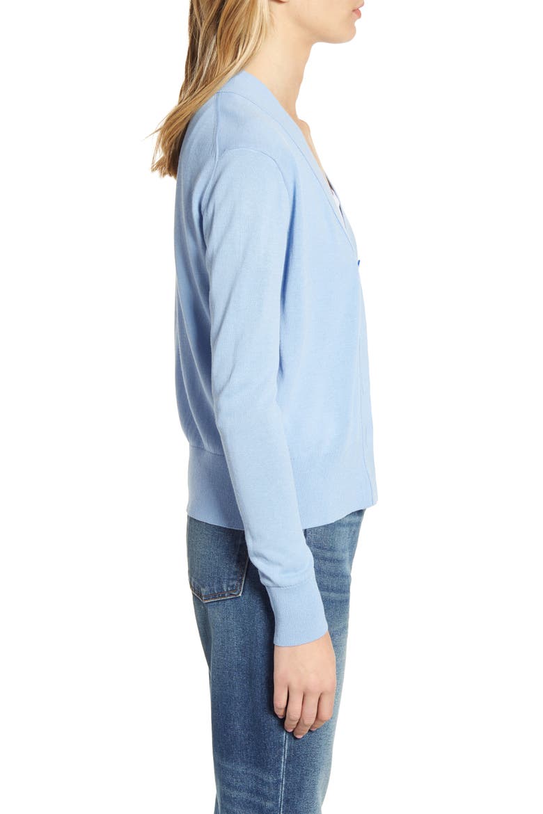 Lightweight Crop Cardigan, Alternate, color, FROSTY SKY