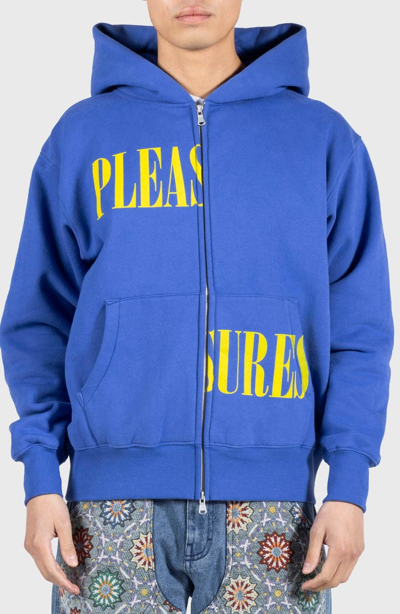 PLEASURES Split Graphic Zip Hoodie, Main, color, 