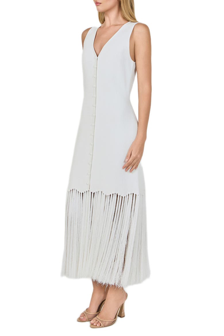 Fringe Knit Midi Dress, Alternate, color, IVORY