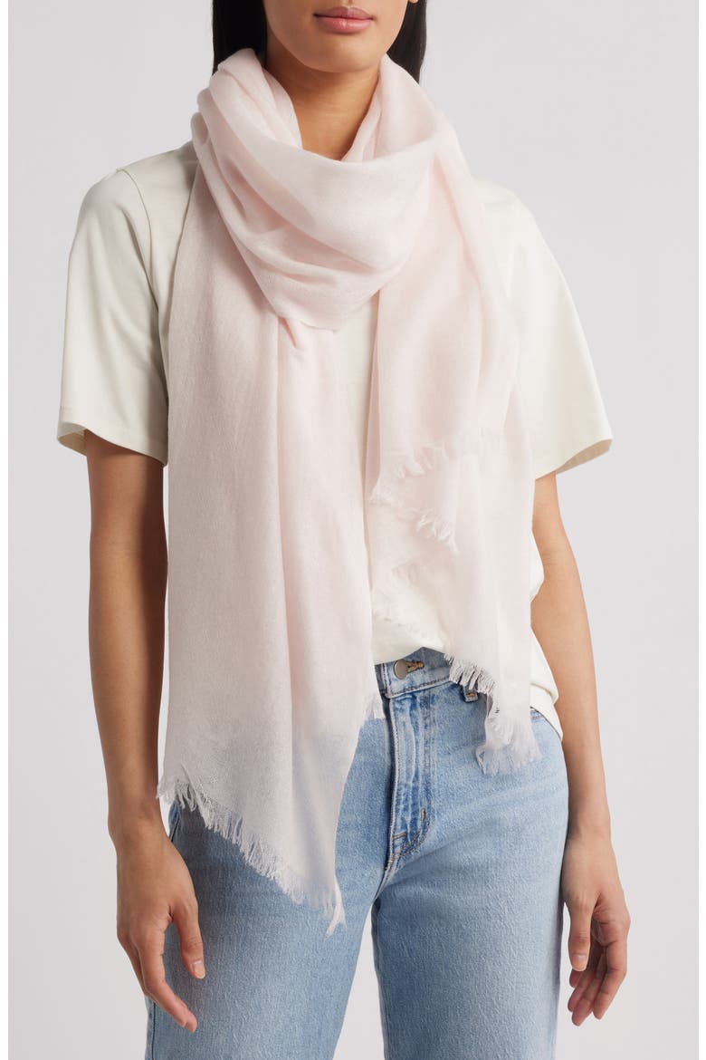Textured Cashmere Scarf, Main, color, PINK SEPIA