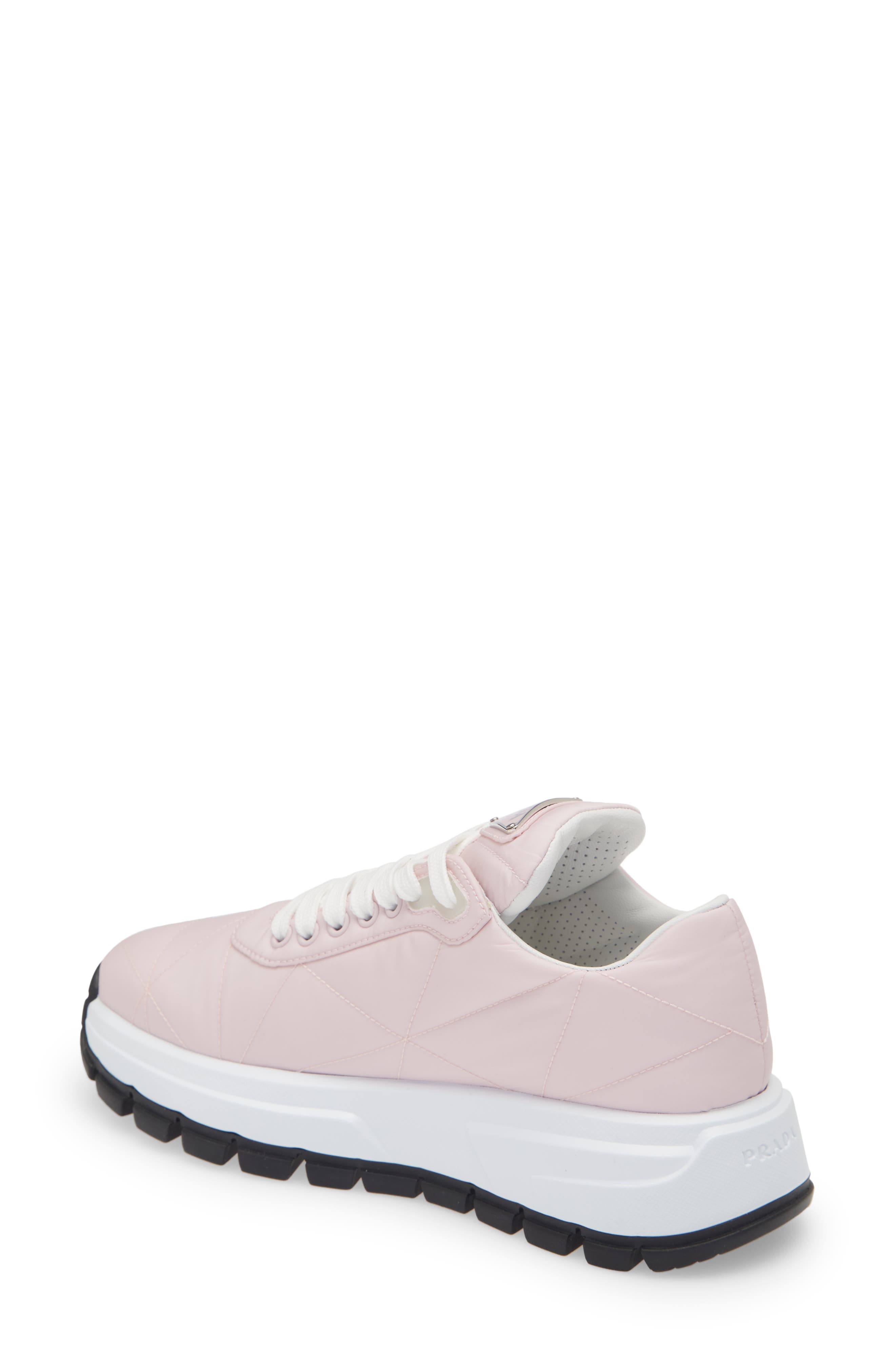 Prada Logo Low Top Sneaker, Alternate, color, 