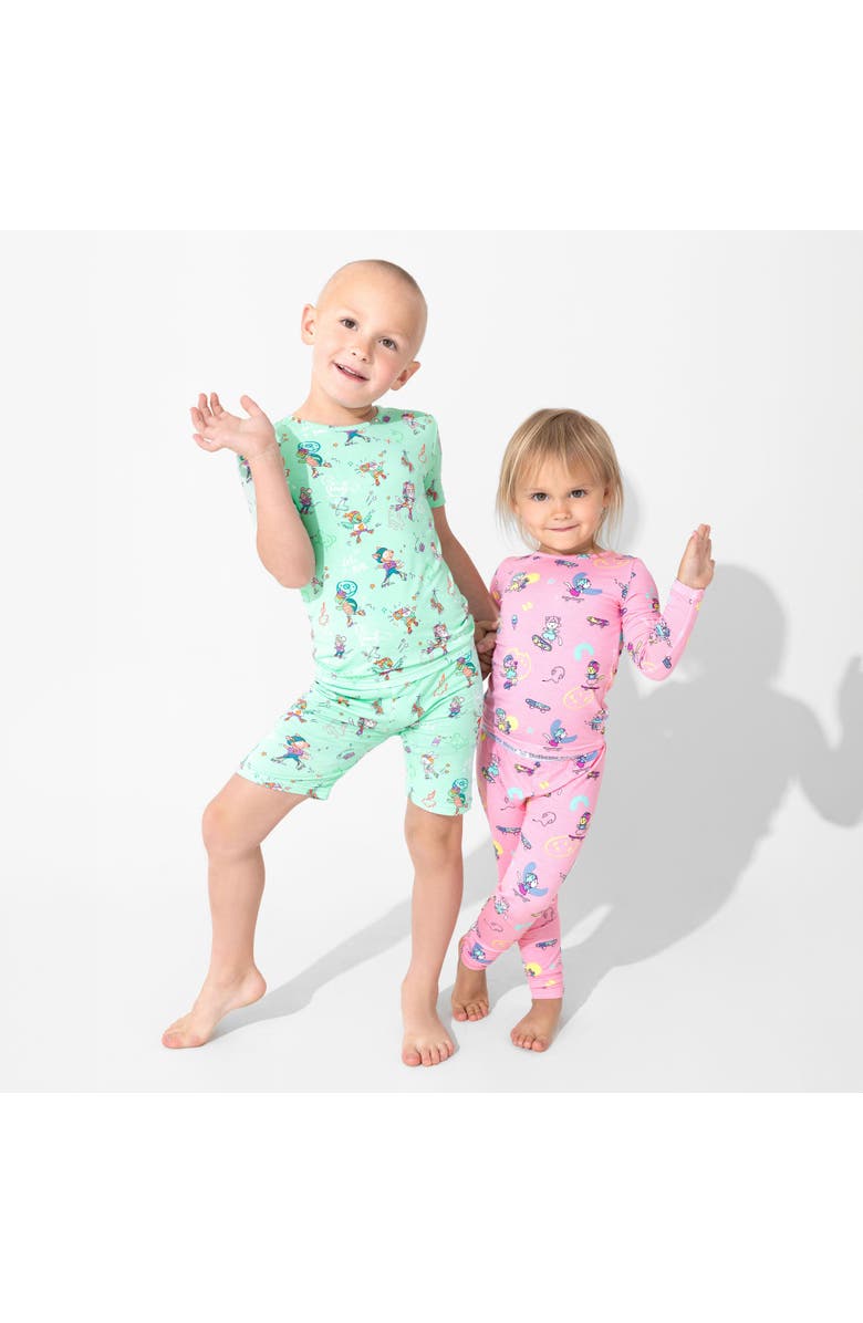 Bellabu Bear Kids' Skater Kitty Set of 2 Piece Pajamas, Alternate, color, Skater Kitty
