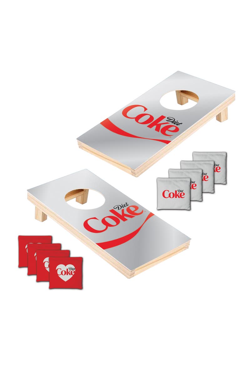 Diet Coke Tabletop Cornhole Game, Alternate, color, Multicolor