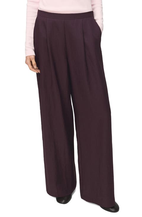 Pleated Palazzo Pants