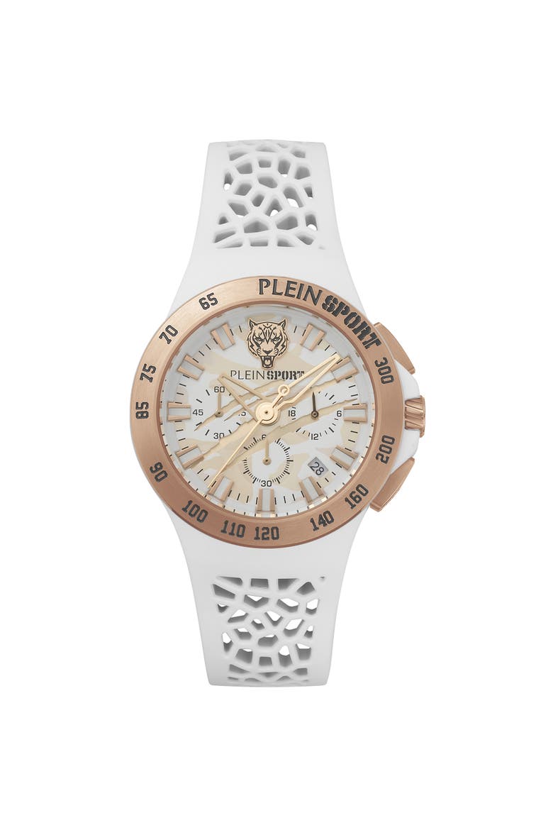 Watches Thunderstorm Chrono Unisex, Main, color, white/gold