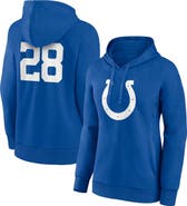 FANATICS Women's Fanatics Branded Jonathan Taylor Royal Indianapolis Colts Player Icon Name & Number V-Neck Pullover Hoodie