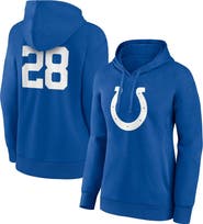 FANATICS Women's Fanatics Branded Jonathan Taylor Royal Indianapolis Colts Player Icon Name & Number V-Neck Pullover Hoodie