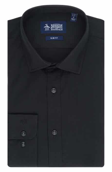 Original Penguin Diamond Dobby Slim Fit Dress Shirt