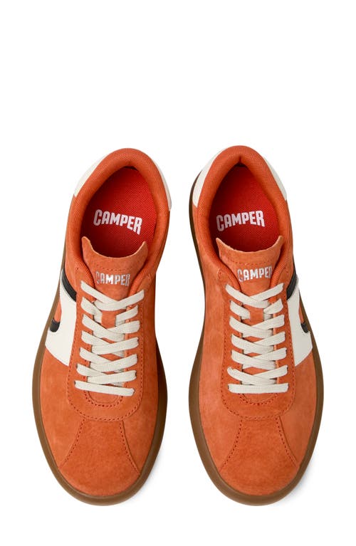 Camper Pelotas Soller Leather Sneakers In Orange