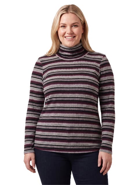 Essential Curvy Turtle Neck Long Sleeve Top