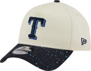 New Era Men's New Era Cream Texas Rangers Speckle A-Frame 9FORTY Adjustable Hat