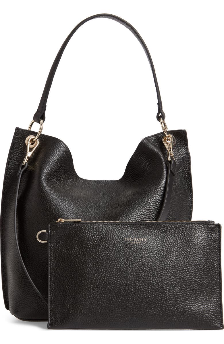 Ted Baker London Helgesoft Leather Hobo Bag, Alternate, color,