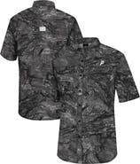 COLOSSEUM Men's Colosseum Charcoal Providence Friars Realtree Aspect Charter Full-Button Fishing Shirt