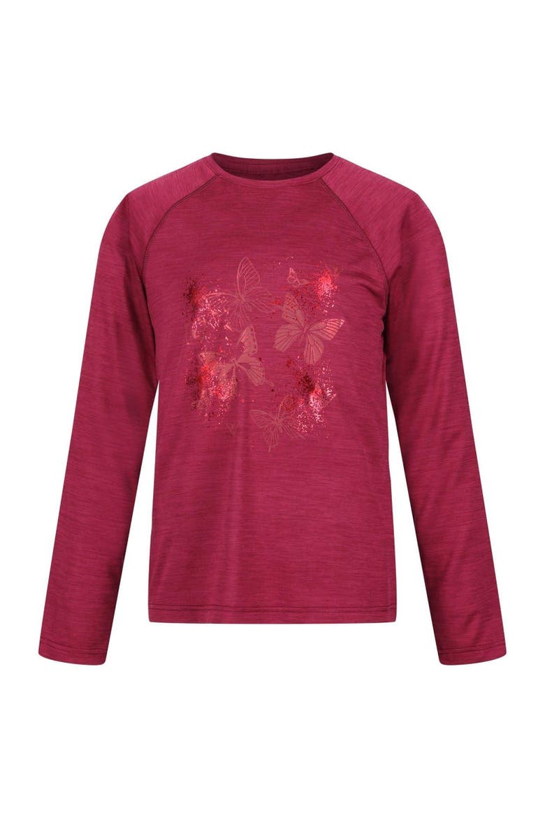 Butterfly Raglan T-Shirt, Main, color, Rumba Red