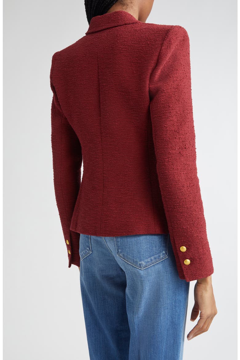 Jennah Tweed Blazer, Alternate, color, SYRAH/ PINK MULTI ROCOCO