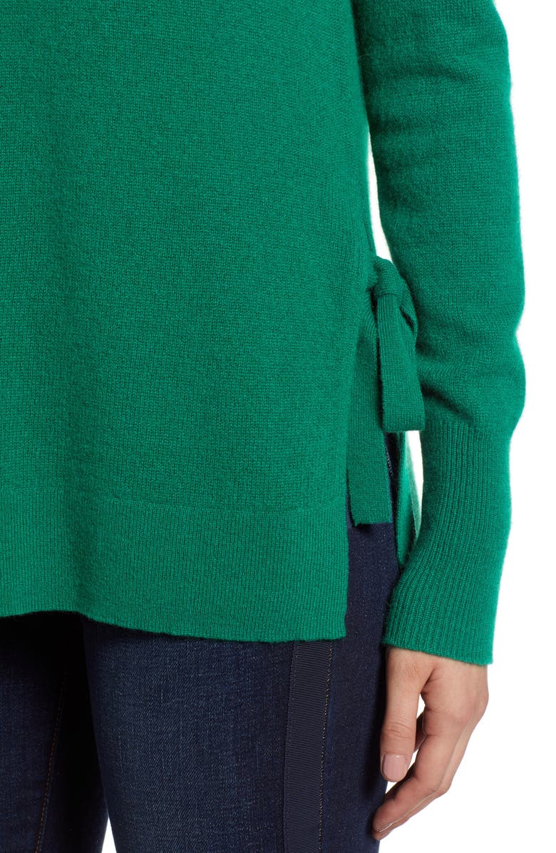 Halogen<sup>®</sup> Side Tie Cashmere Sweater, Alternate, color, 