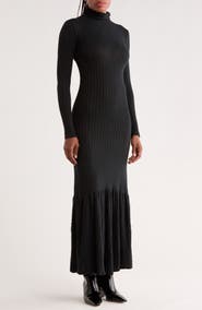 GO COUTURE Long Sleeve Maxi Dress