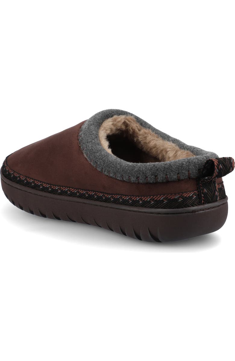 VANCE CO Weller Faux Fur Lined Slipper, Alternate, color, Chocolate