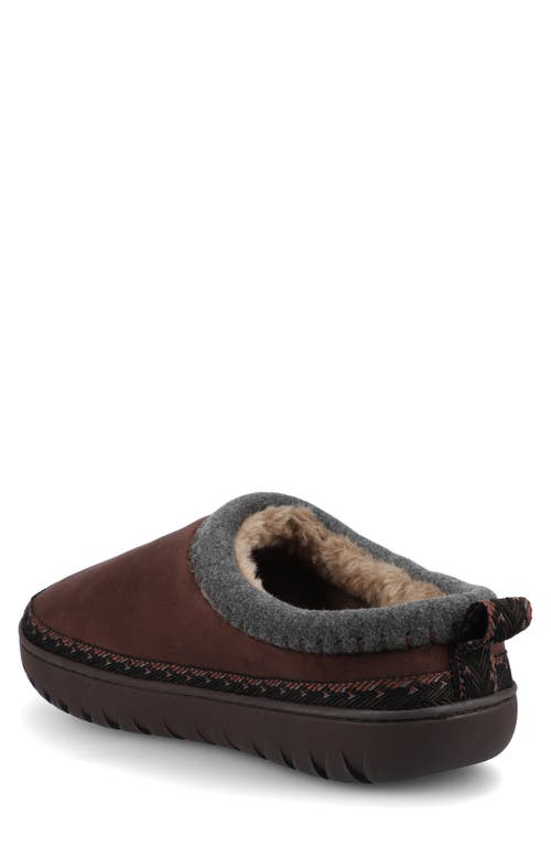 Vance Co. Vance Co Weller Faux Fur Lined Slipper In Brown