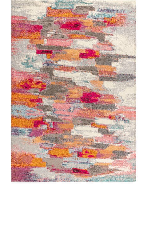 Contemporary POP Modern Abstract Brushstroke Area Rug
