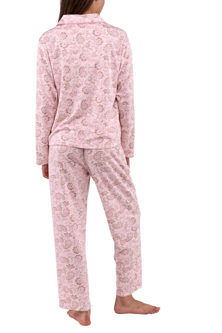 Thermal Knit Pajamas, Alternate, color, PINK