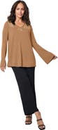 Jessica London V-Neck Embellished Tunic