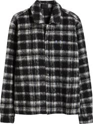 RtA Parlan Pixel Cross Graphic Plaid Shacket