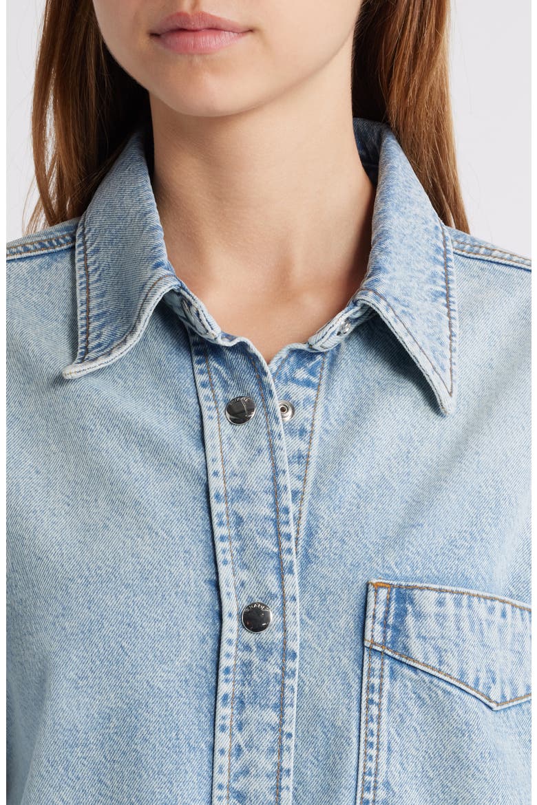 The Denim Organic Cotton Blend Shirt Dress, Alternate, color, ETTIE