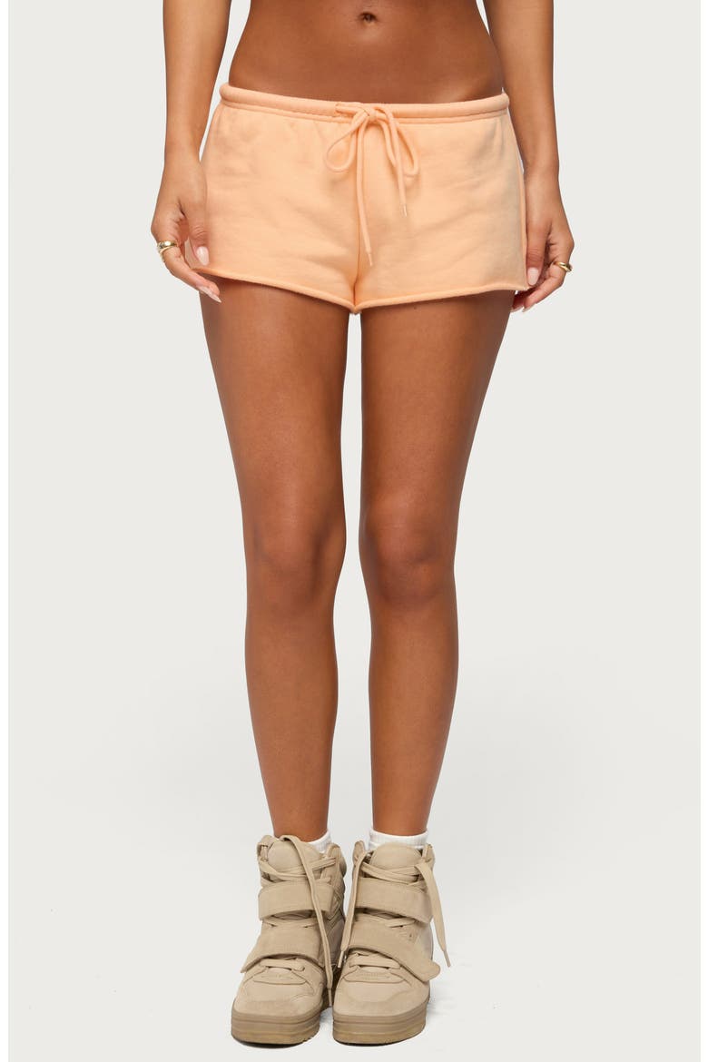 Cataleya Drawstring Microshorts, Main, color, ORANGE