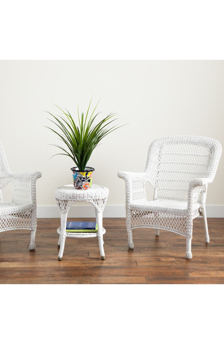 NEARLY NATURAL 7-in x 8-in Handmade Mexican Talavera Ceramic Planter, Alternate, color, Multicolor