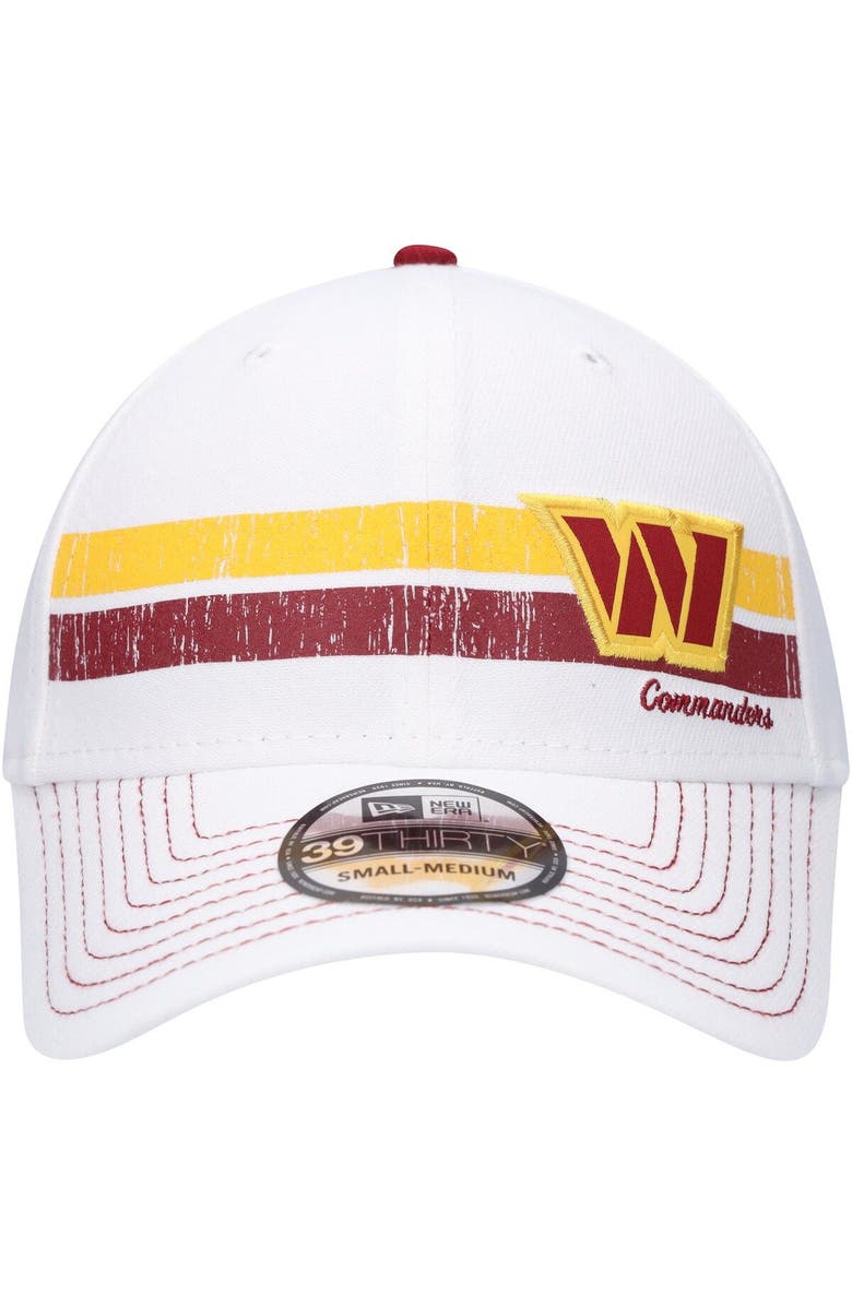 New Era Men's New Era White Washington Commanders Polar 39THIRTY Flex Hat, Alternate, color,
